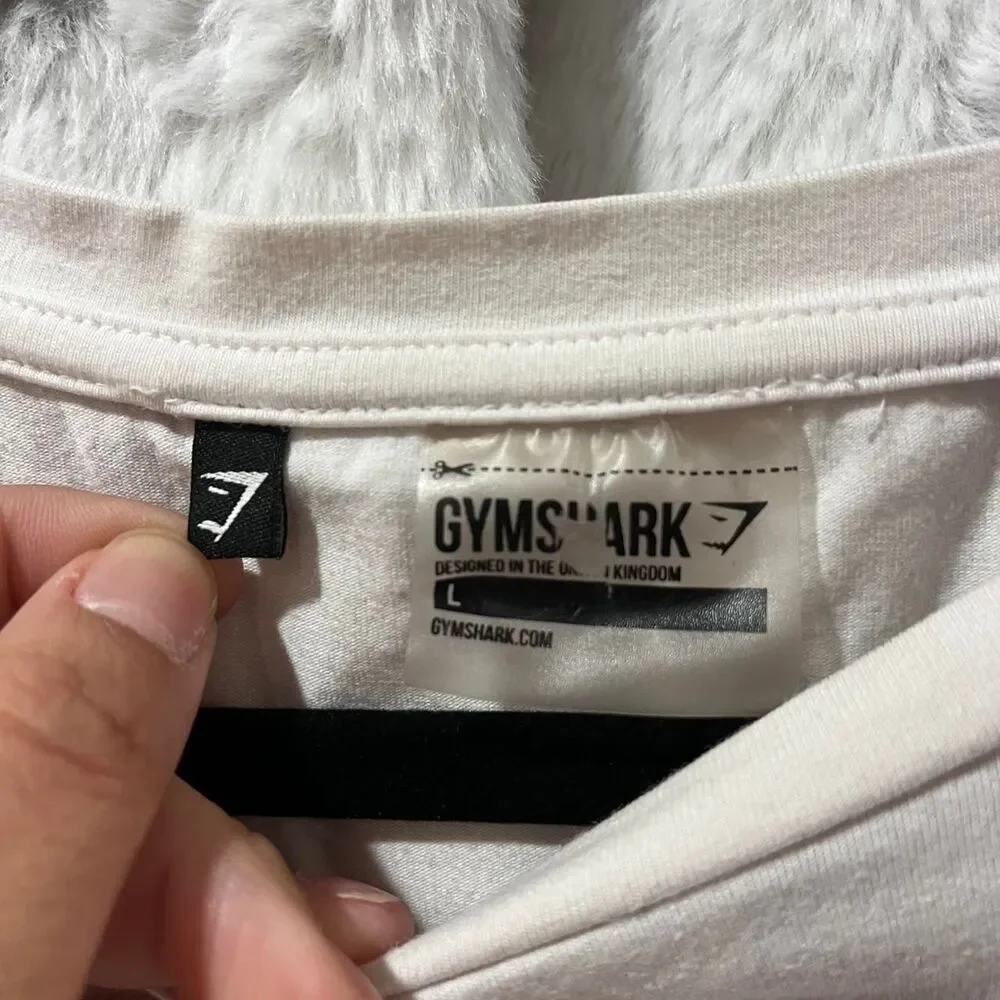 Gymshark sportswear white & pink t-shirt Large - Picture 4 of 5